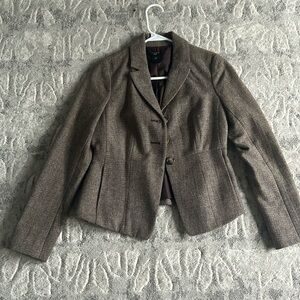 Ann Taylor petite jacket. Brown. Size 0P